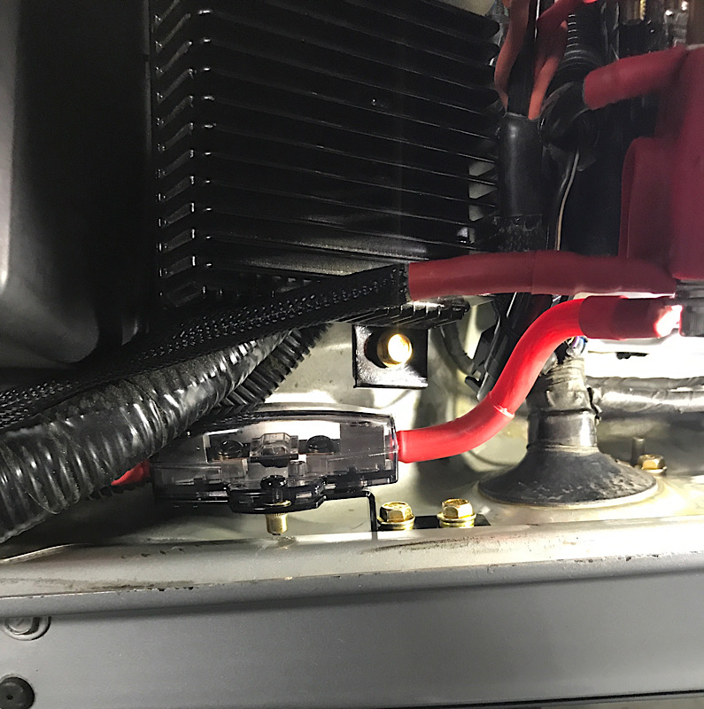 Installed bracket